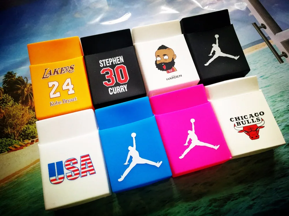 NBA Баскетбол Star силиконовый чехол сигарет Харден Kobe Карри мягкие сигареты Box Set