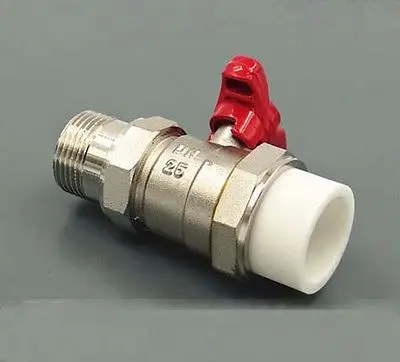 PPR &amp латунный Сантехнический фитинг соединительный шаровой клапан FF 25 мм труба