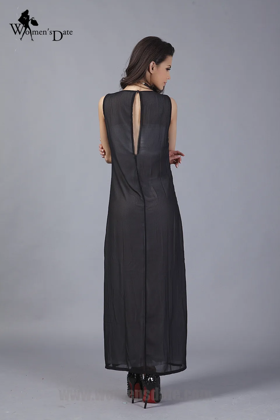 WomensDate 2017 Весна Лето Женщин Dress Сращивания Сексуальные Платья Бич Лонг Плюс Размер