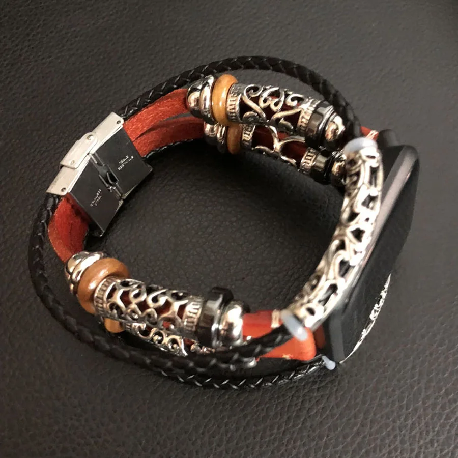 Для Amazfit ремешок Bip Ретро Плетеный ремешок для часов из натуральной кожи браслет для Xiaomi Huami Amazfit Bip/GTS/GTR ремешок для часов 20 мм
