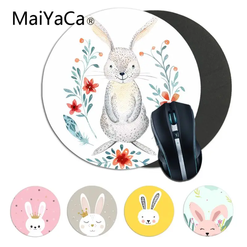 Maiyaca милый кролик животное сделай сам дизайн игровой с узором круглый коврик для