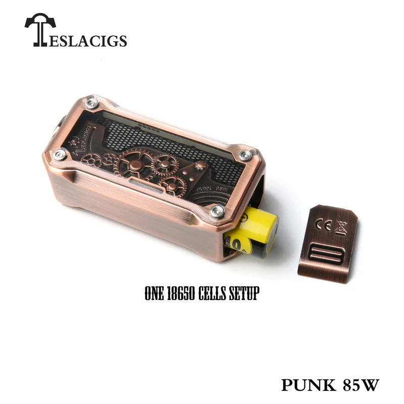 Оригинальный Teslacigs Tesla Punk mini85W TC VW APV бокс мод электронная сигарета vape дизайн в