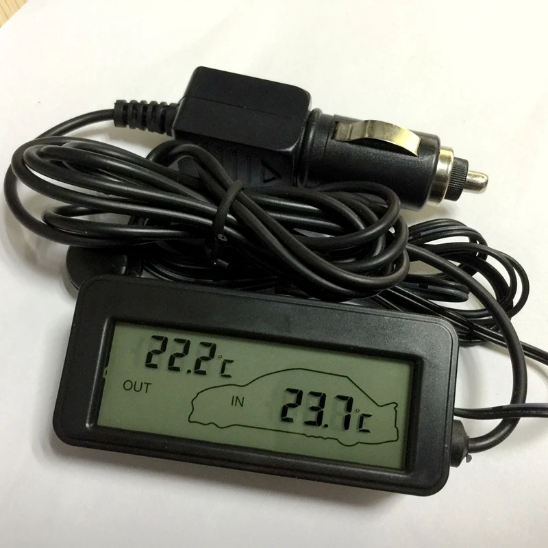 Автомобильный термометр с красной подсветкой 12 В|temperature meter|car digital thermometerdigital