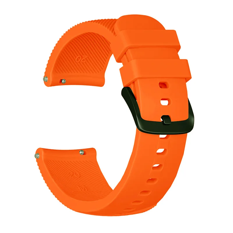 Orange Laforuta Band для Garmin vivoactive3 Forerunner 645 ремешок 20 мм быстроразъемные Мягкие силиконовые сменные Эспандеры гибкие - Цвет ремешка: Orange