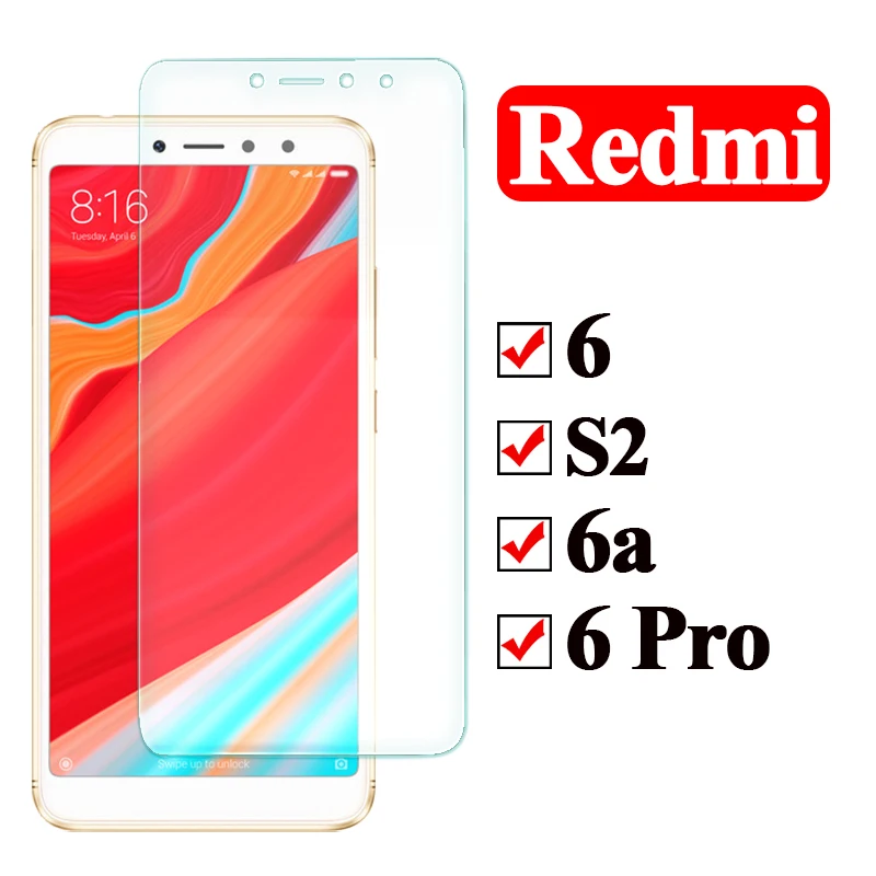 Для xiaomi redmi s2 стекло на красном mi 6 a 6a pro 6pro a6 redme xiao 2s 2 защитное Защита экрана xiomi