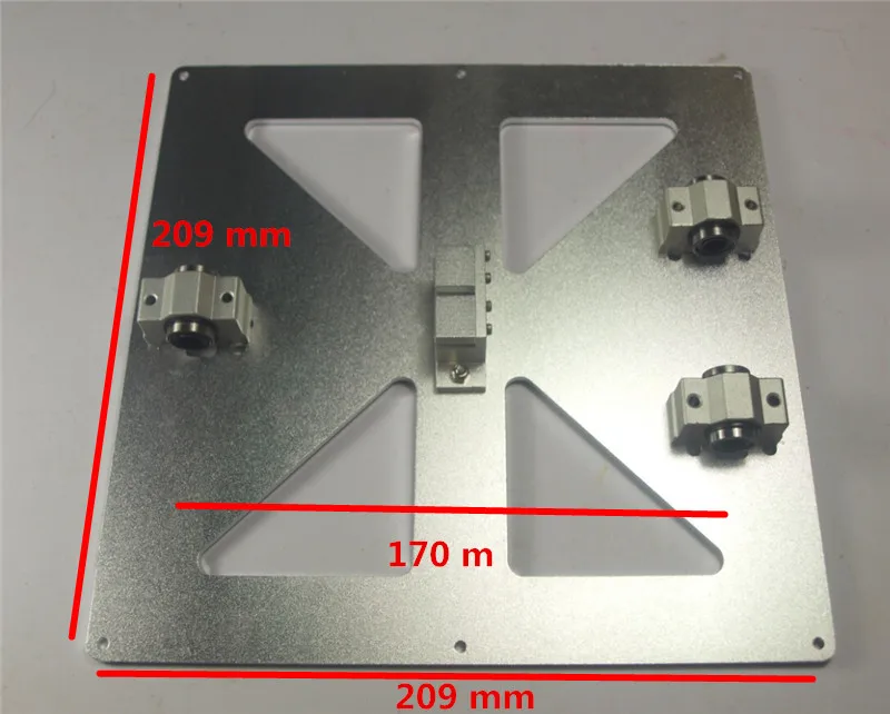 Reprap Mendel Prusa i3 металлический обновленный набор пластин для перевозки Y SCV8UU SC8UU с