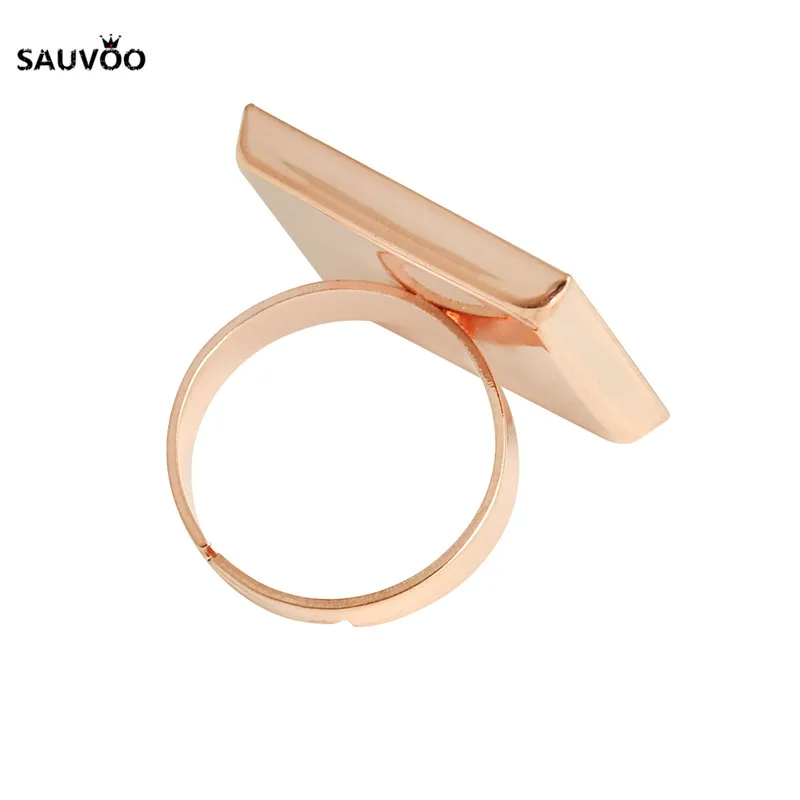 10 шт. золотистого серебряного бронзового цвета медное пустое кольцо базовый