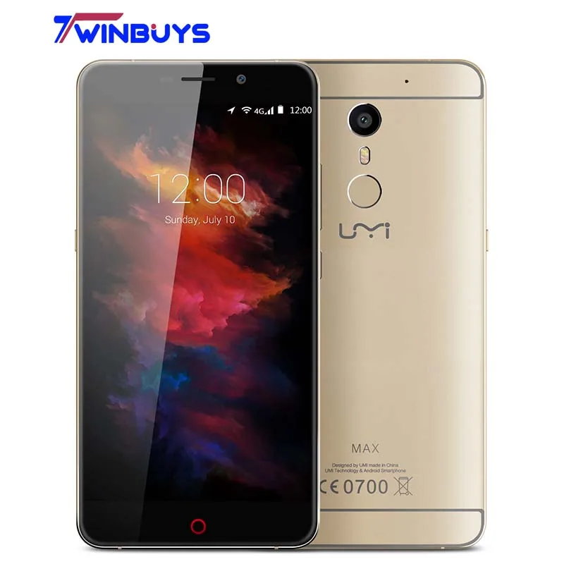Umidigi UMI Макс смартфон 5 inchMediaTek Helio P10 Octa Core Android 6 0 4000 мАч 3 ГБ + 16 13MP 1080 P отпечатков