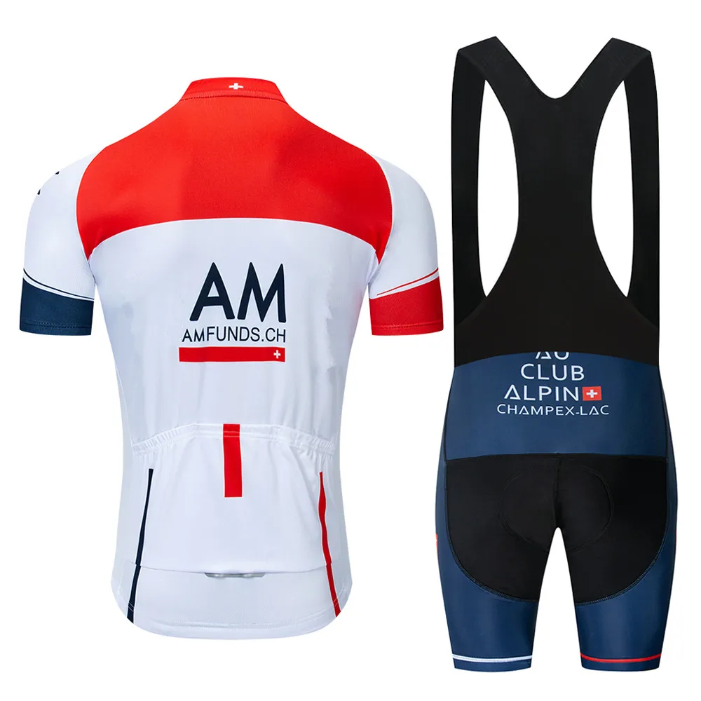 2018-AM Велоспорт Джерси с коротким рукавом Ropa Ciclismo Hombre летняя велосипедная одежда