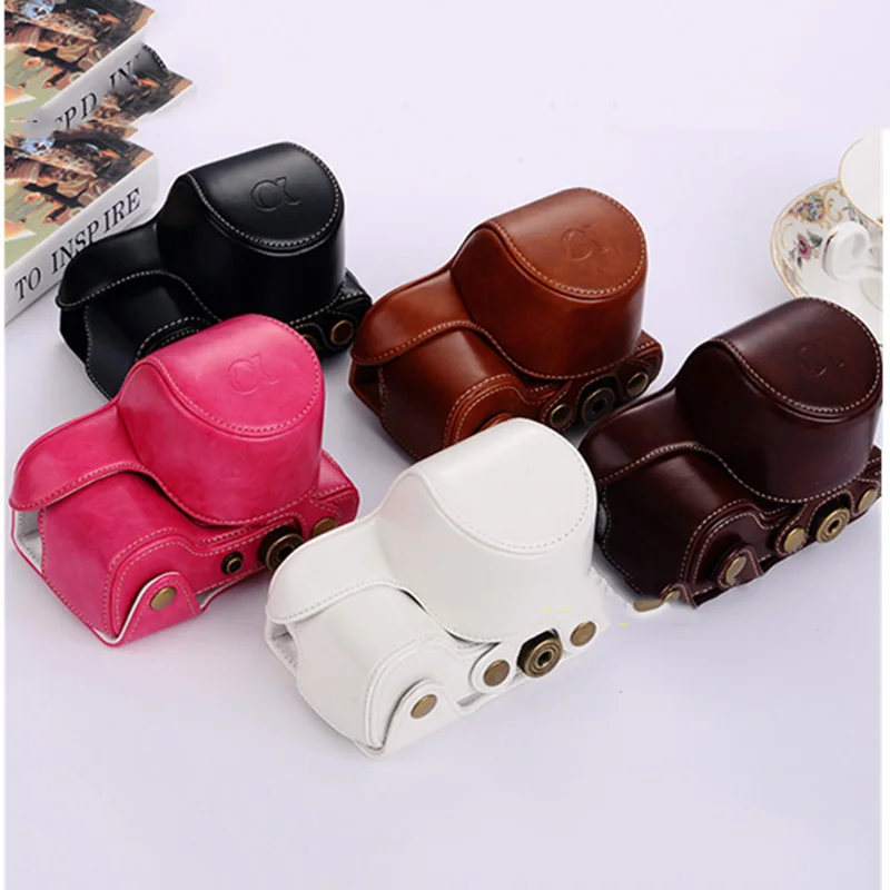 5 цветов высокое качество Фото Сумка ПУ винтажный кожаный чехол для камеры SONY Nex6