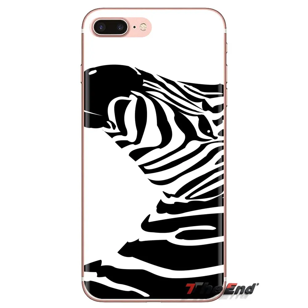 For Huawei G7 G8 P7 P8 P9 P10 P20 P30 Lite Mini Pro P Smart Plus 2017 2018 2019 Zebra Print Soft Transparent Shell Covers |