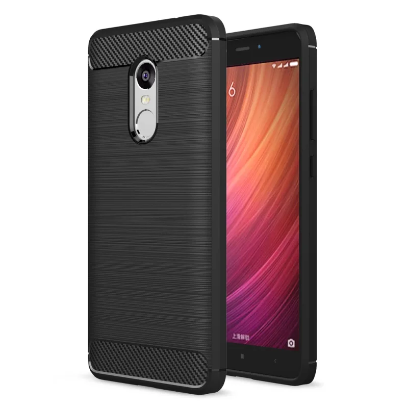 Новый Бренд Класса Люкс Углеродного Волокна Матовый ТПУ Case для Xiaomi Redmi Note 4