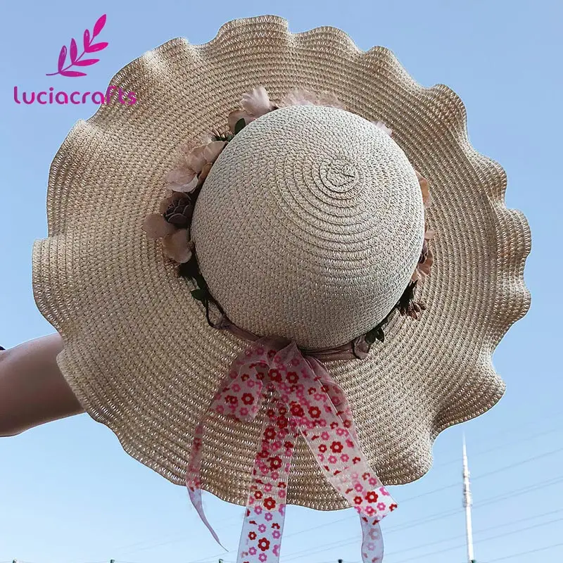 Lucia crafts 5 лет/6 лет 25 мм цветочный принт органза кружевные ленты сделай сам отделка