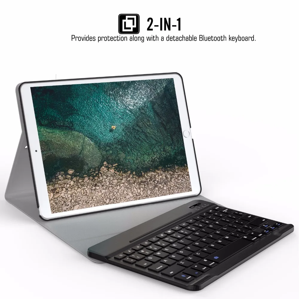 Чехол с клавиатурой для нового iPad Air (3-го поколения) 10 5 дюйма 2019/iPad Pro 2017 чехол