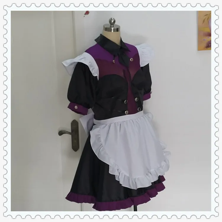 Fate Grand Order FGO Scathach Косплей Костюм Scathach Униформа горничной платье костюм на Хэллоуин