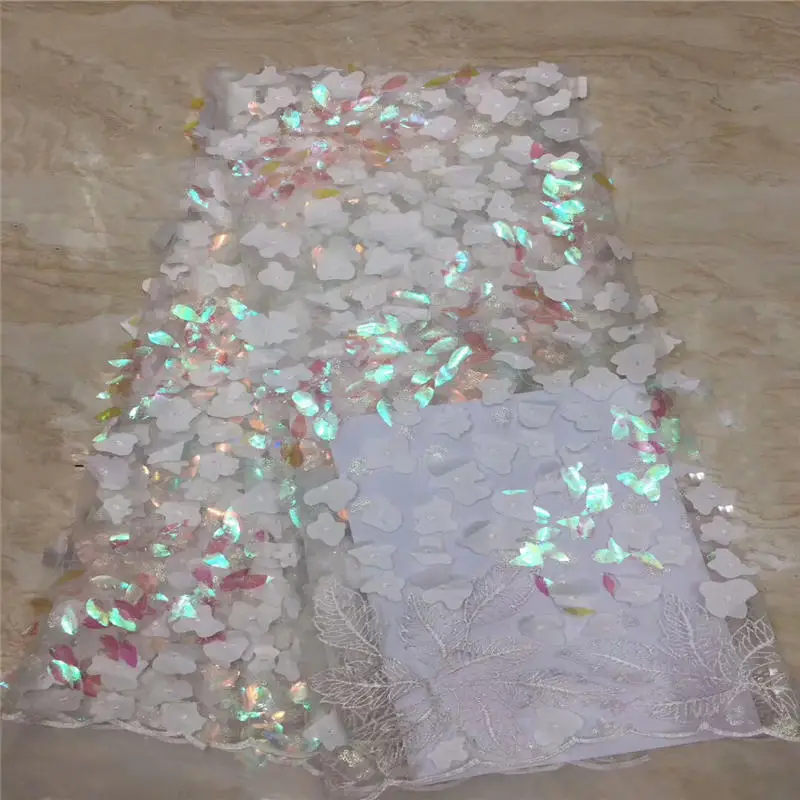 Африканский кружево ткань 2019 сетки 3d кружевная в нигерийском стиле Свадебные