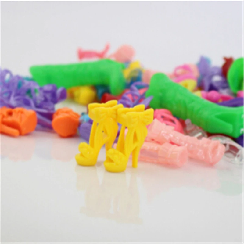10 пар смешанных модных разноцветных туфель для кукол Одежда девочек лучший