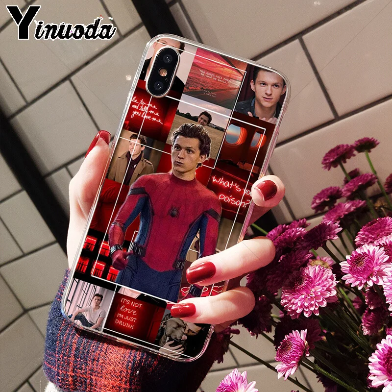 Yinuoda том Холланд новое поступление чехол для мобильного телефона Apple iPhone 8 7 6 6S Plus X