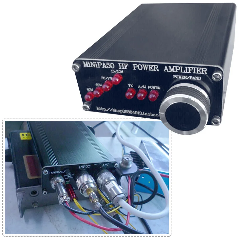 MiNiPA50 45W усилитель мощности HF для YASEU FT 817 ICOM IC 703 Elecraft KX3 QRP Частотный диапазон: 80m 40m 30