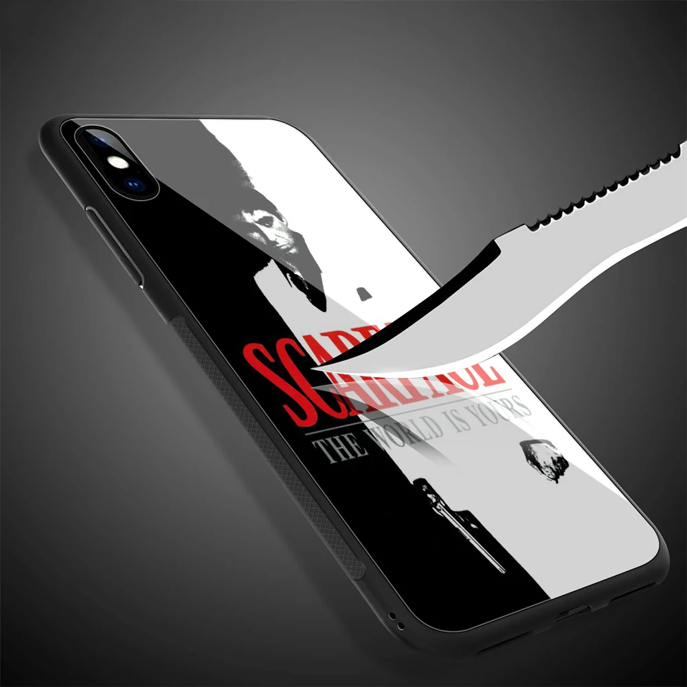 Чехол Lavaza scarface из закаленного стекла ТПУ для iPhone XS Max XR X 8 7 6 6S Plus 5 5S SE | Мобильные