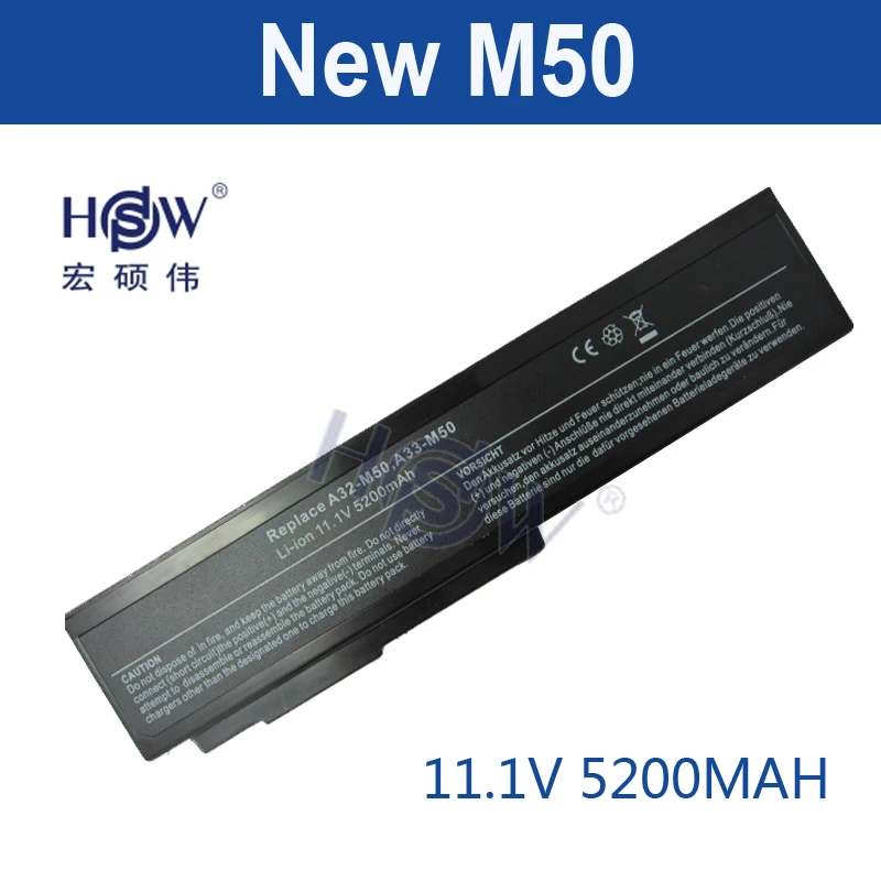 HSW батарея A32-M50 A32-N61 A32-X64 для Asus G50 G51 G60 M50 M51 M60 N43 N53 N61 A33-M50 N61J S N61V серии N61w X64 |