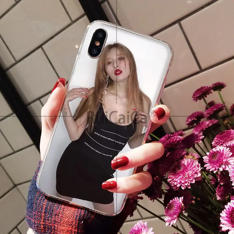 Ruicaica Kim HyunA шаблон ТПУ Мягкие аксессуары для телефонов Чехол мобильного телефона