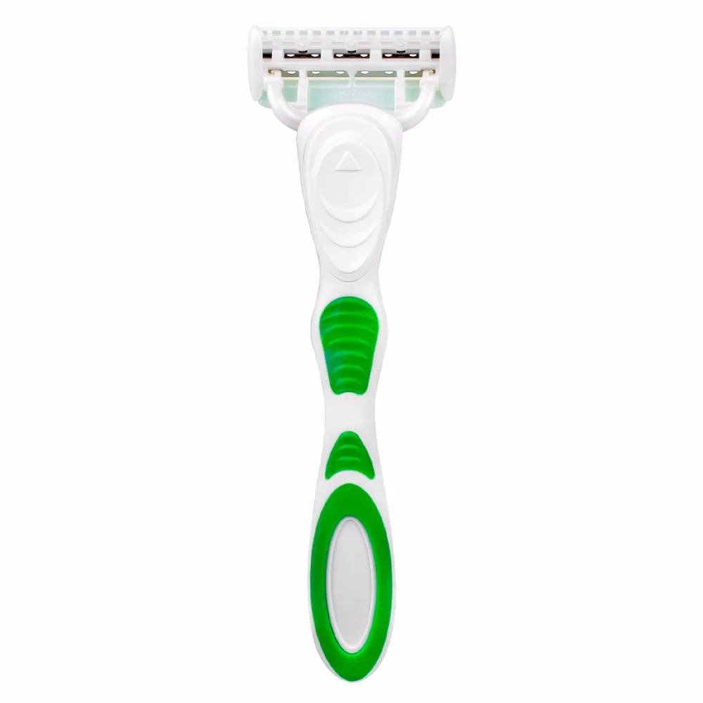 Фото Бритва для женского бикини Beauty Qshave Green, 1 шт., ручка для бритья и 2 шт. лезвия X5, США №5