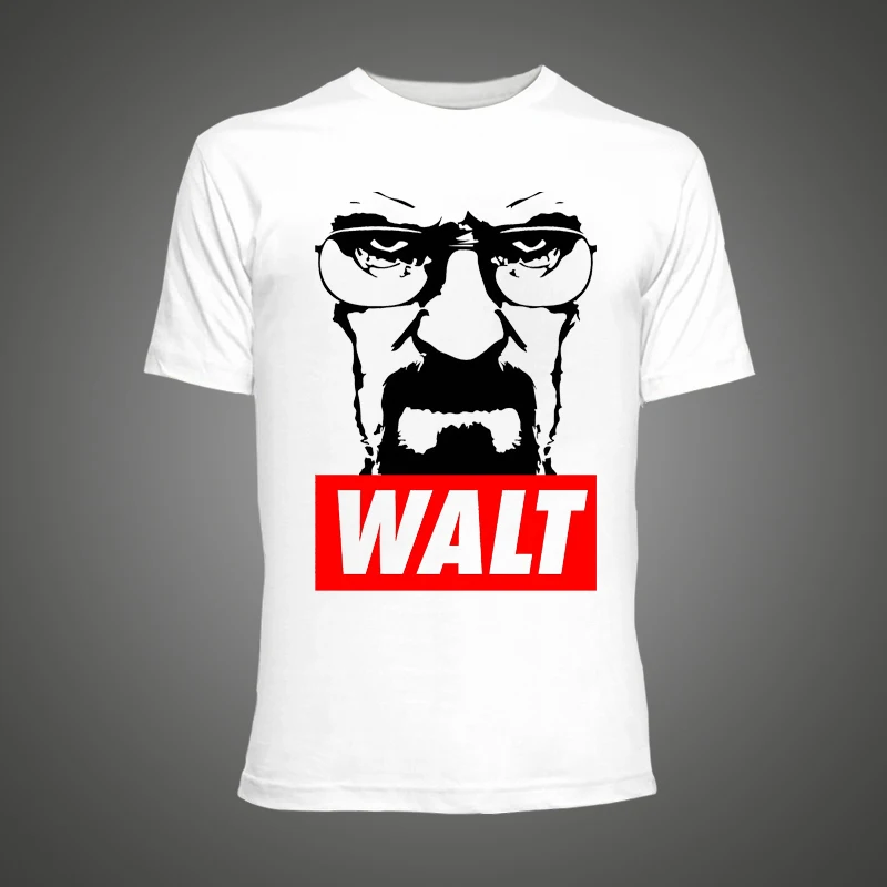 Cool мужчины Г Н Уайт Гейзенберг Breaking Bad Месье Печать футболки Лето Новинка Топы