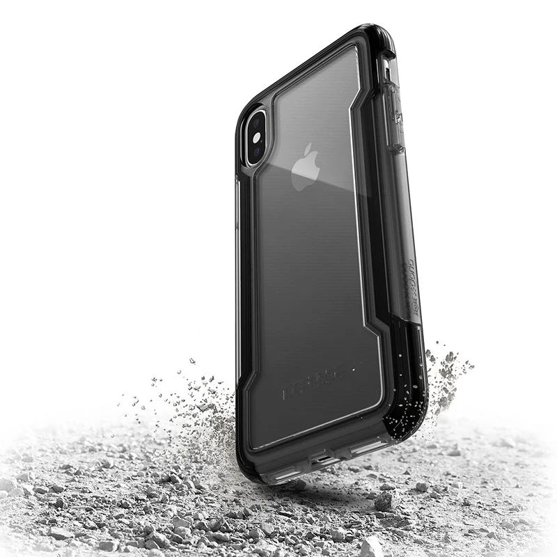 Чехол для телефона X Doria iPhone XS прозрачный защитный чехол в стиле милитари защиты