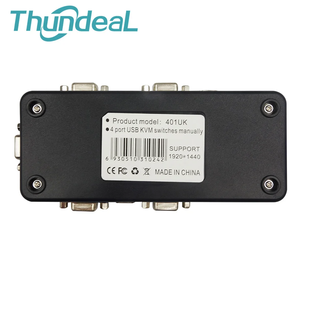 ThundeaL Универсальный 4 порта VGA KVM USB коммутатор 2 0 руководство переключатель