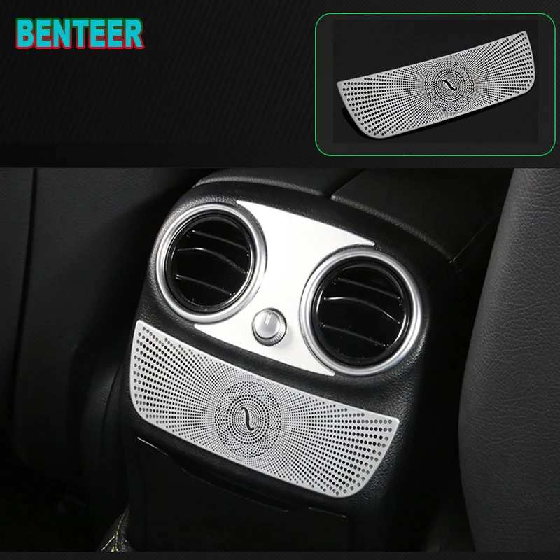 Matt car audio speaker trim coversclass internal sticker For Mercedes Benz AMG 15-18 GLC200 GLC260 GLC180 Class |