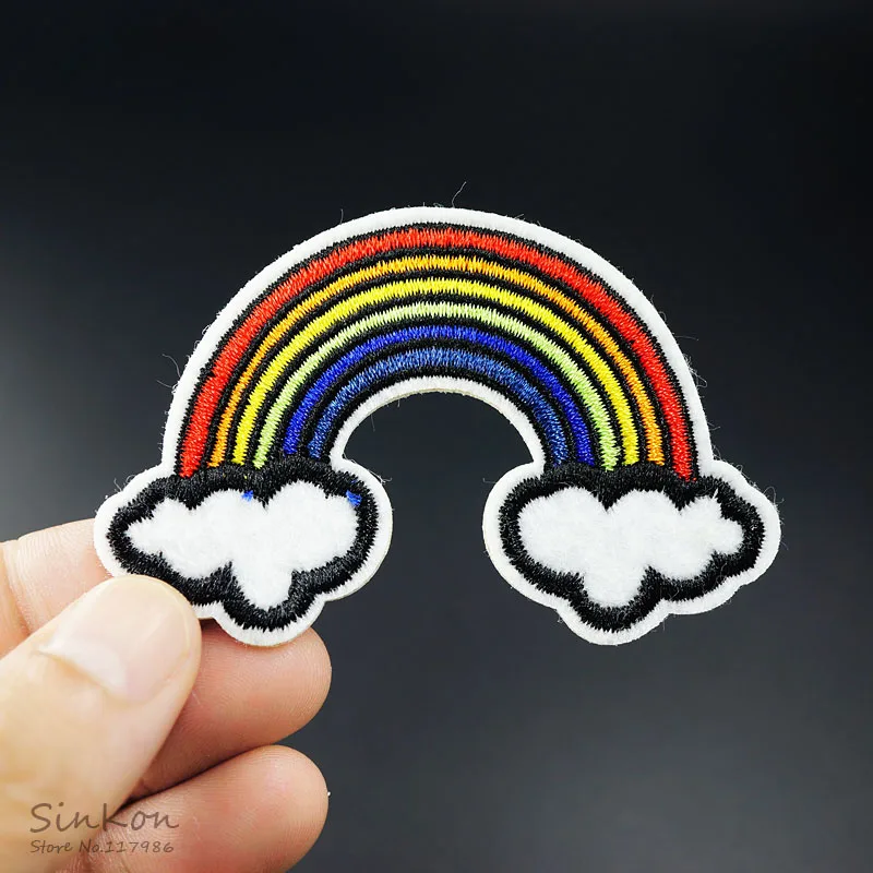 Радуга (Размер: 4 7x7 2 см)|embroidery patch|patches appliquesironing clothing |
