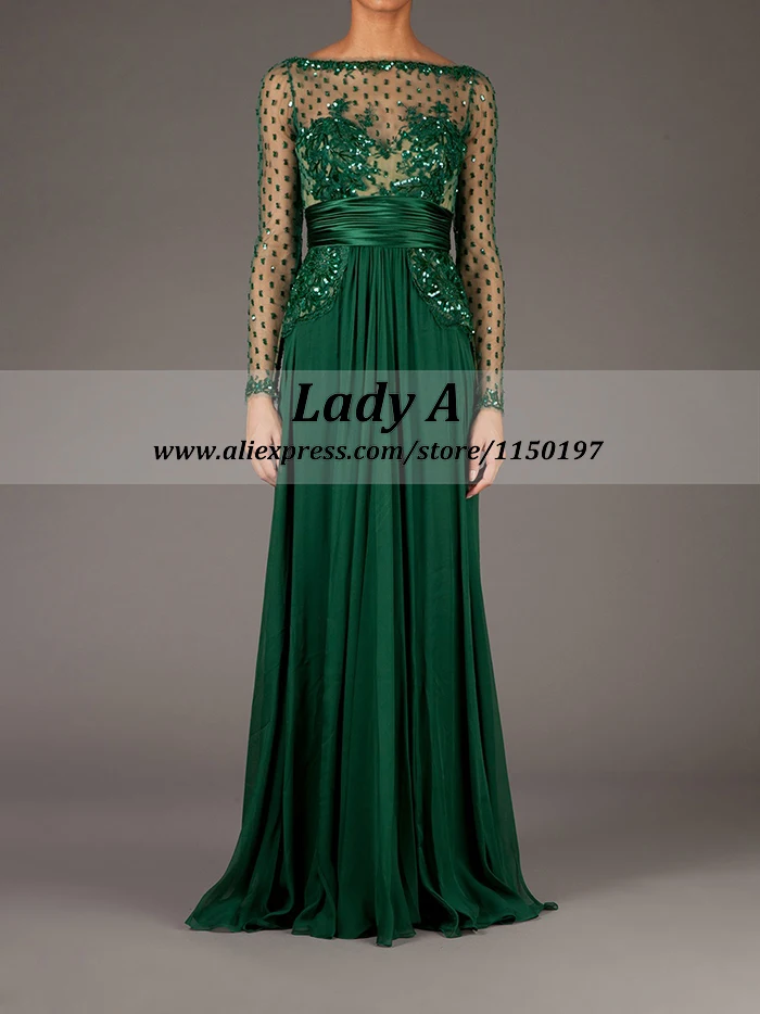 Prom Dresses A-Line Floor-Length Built-In Bra Beading None Boat Neck Regular Full Empire Chiffon Silk Rayon Customized 2015 Free | Свадьбы и