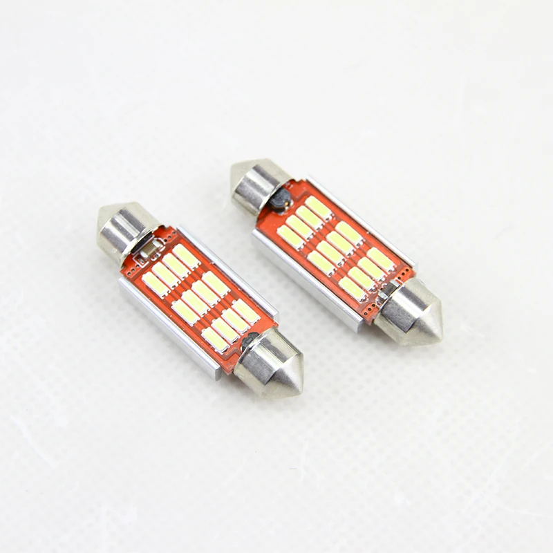 Автомобильный Стайлинг 2x CAN-bus 36 мм 6418 C5W Led регистрационная номерная табличка