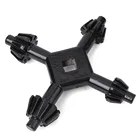 Набор гаечных ключей 4 в 1, универсальный многофункциональный мини-зажимной ключ, электрическая дрель с четырьмя головками, уличный портативный гаджет, ручная дрель, ключ