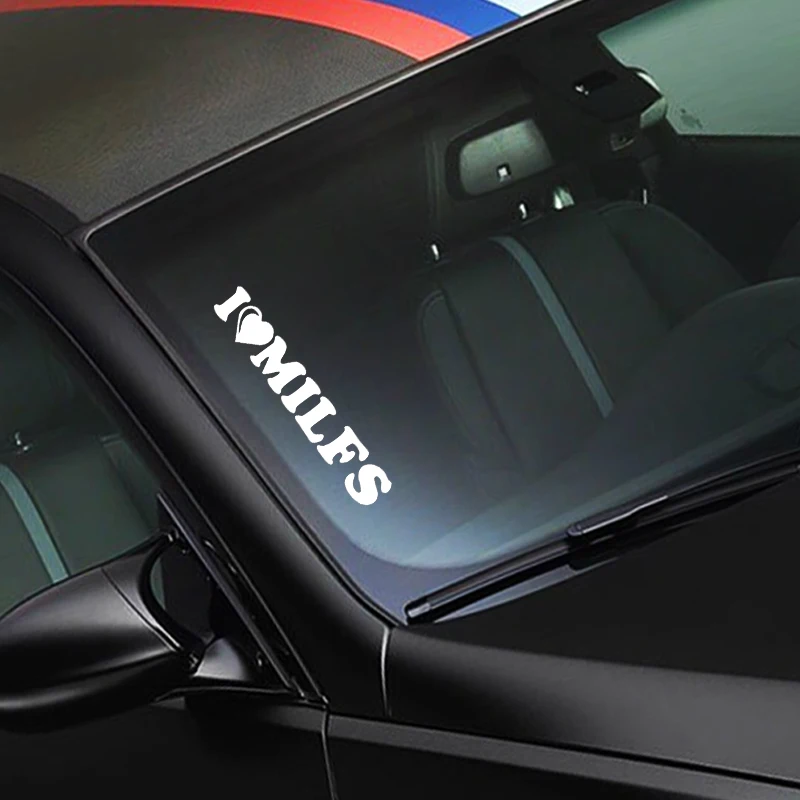 Крутая графика I Love Milfs Turbo наклейка забавная Виниловая для автомобиля