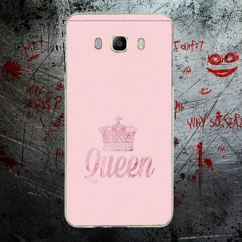 Picture 7 Мягкие силиконовые чехлы для телефона из ТПУ для Samsung Galaxy A3 A5 A7 J5 J7 J3 J1 J2 Coque основа queen Корона короля принцессы - Цвет: Picture 7