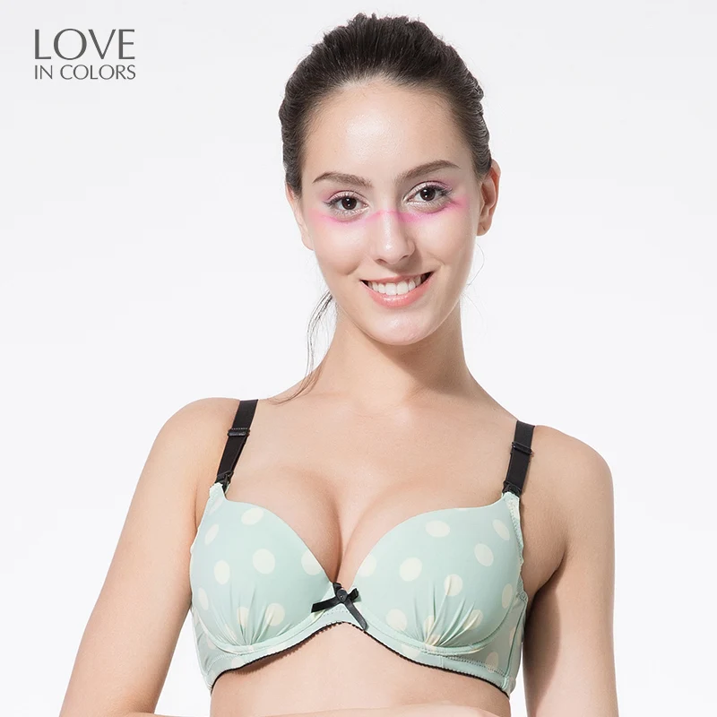 Loveincolors Maternity New Dot Breastfeeding Bra Cotton Pregnant Women Sagging Prevent Nursing Underwear | Мать и ребенок