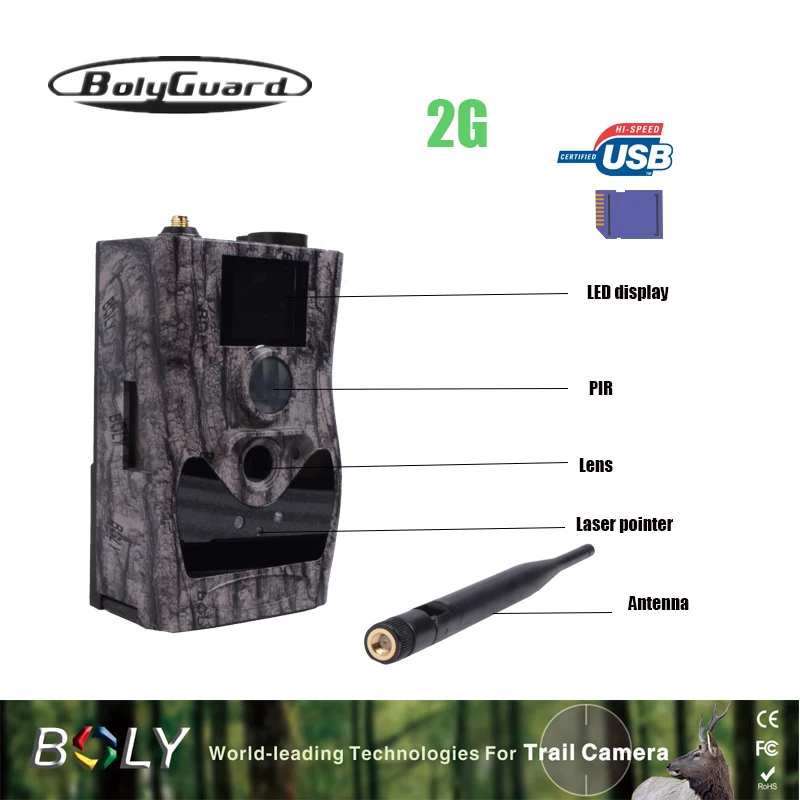 Bolyguard 2G охотничья камера 18MP фото ловушки MMS SMS ночного видения дикой природы chasse