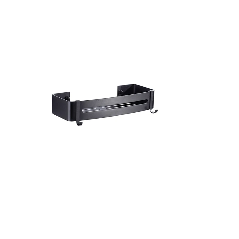 Black Square Космическая алюминиевая полка для ванной, держатель для шампуня, косметическая стойка, настенная душевая угловая полка, полка для хранения шампуня, держатель для ванной корзины - Цвет: Black Square