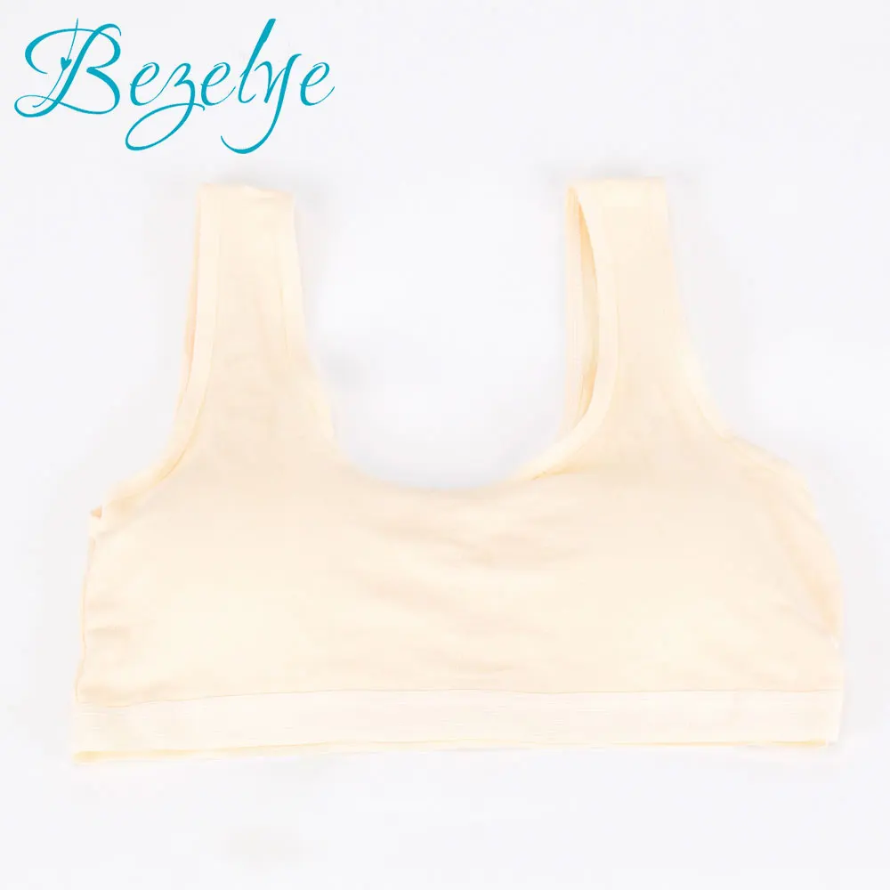 1 Piece Bra Fresh 1 шт., однотонный спортивный бюстгальтер, нижнее белье хлопковый бюстгальтер для девочек-подростков, бюстгальтер для бега, йоги, Спортивное нижнее белье для девочек спортивный бюстгальтер - Цвет: 1 Piece Bra Fresh
