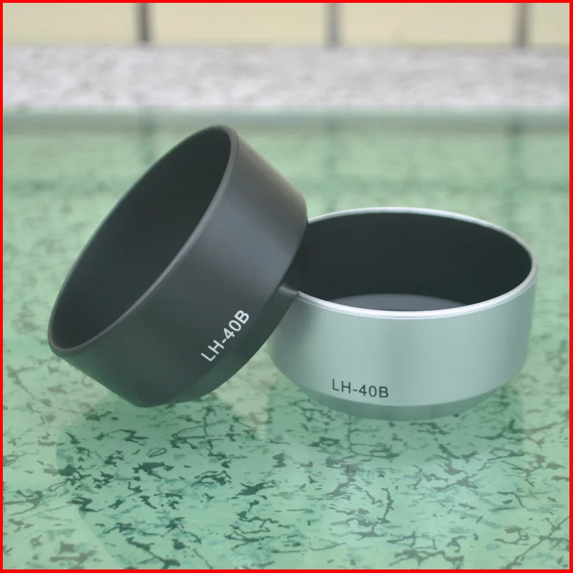 

10PCS Lens Hood Shade for LH-40B For Olympus M. Zuiko Digital 45mm F1.8 1:1.8 Lens Silver Black