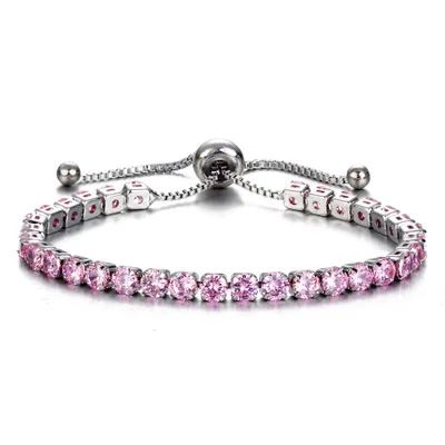 European and American Cross-Border Jewelry For Shiny Crystal Push And Pull Bracelet Lady Gold Full Of Single Row | Украшения и