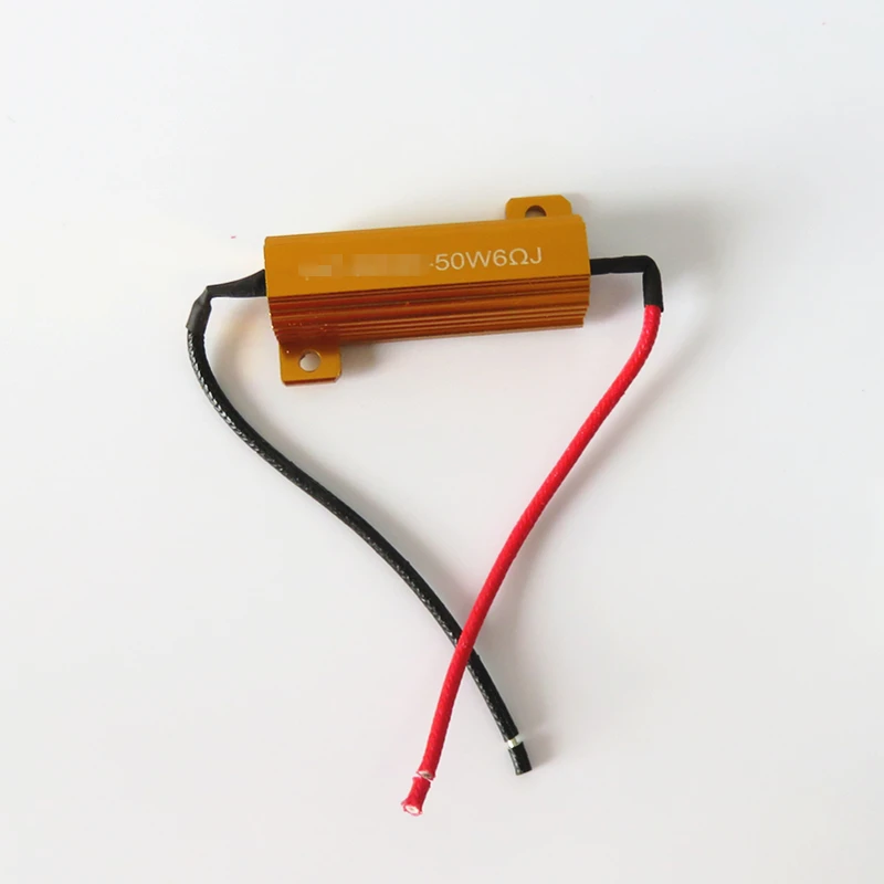 Wljh 2x50 Вт 6ohm светодио дный нагрузочного резистора H1 H3 H4 H7 H8 H11 9005 9006 1156 1157 HID фар DRL