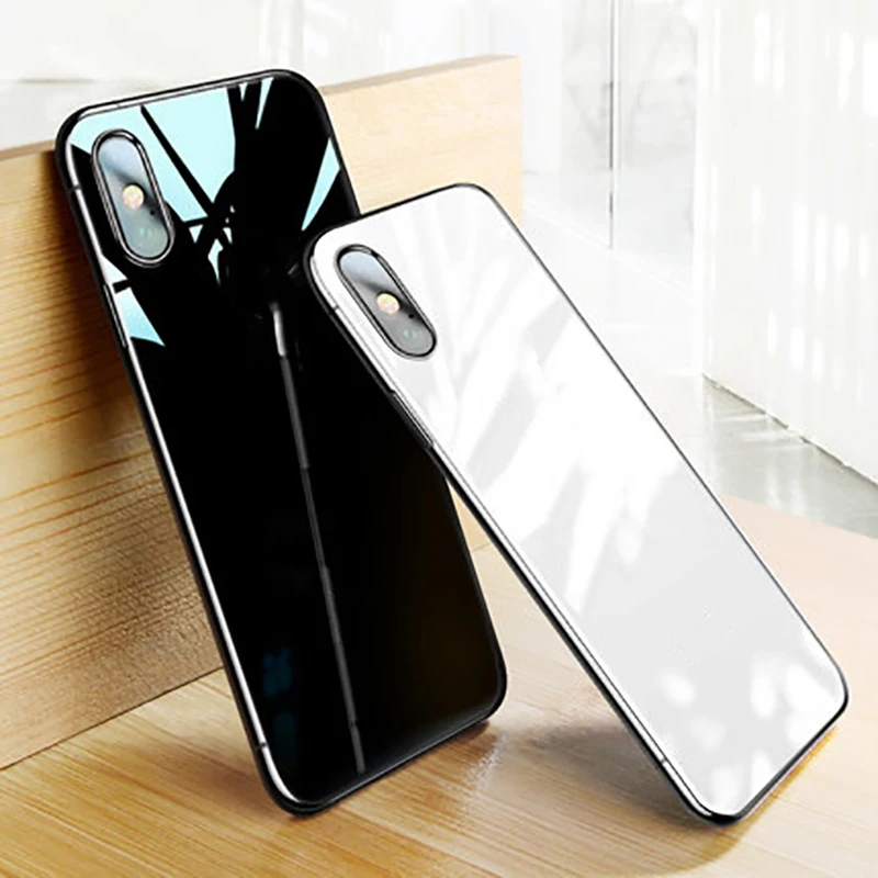 Phone Silicone Case For iPhone XS Max Xr Ultra-Thin Anti-Fall Shell X 7 8 Plus Electroplating Solid Color F51 |