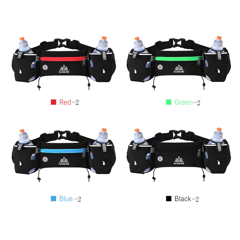Gym Bags Running Waist Pack Unisex Lightweight Snug Fanny with Dual Bottle Holder Outdoor Sports | Спорт и развлечения