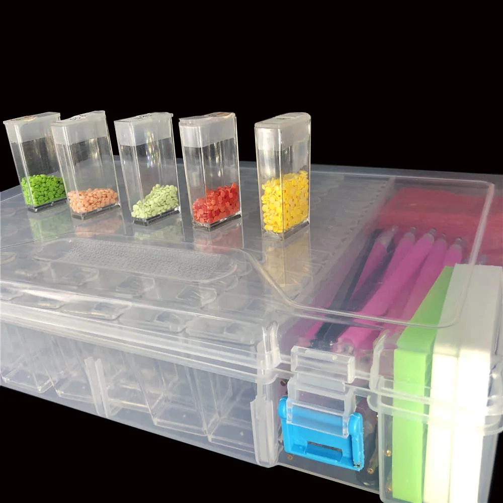 84 шт. коробки алмазные аксессуары для рисования коробка хранения инструментов