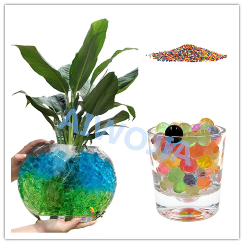 10000pcs Crystal Soil Water Pudding Growth Magic Jelly Ball Children's Toys Hydrogel Wedding Home Decoration 8ZSH803 | Дом и сад