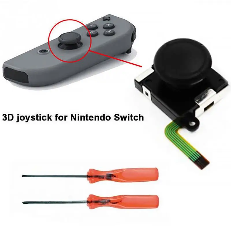 Thumb Stick Rocker Joy-con Joystick Analog Controller Repair 3D For Nintendo