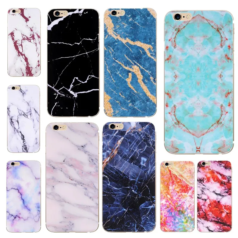 Гранит Pattern Силиконовый чехол для телефона iphone X case 8 7 Plus6 6s 5S e крышка Мрамор